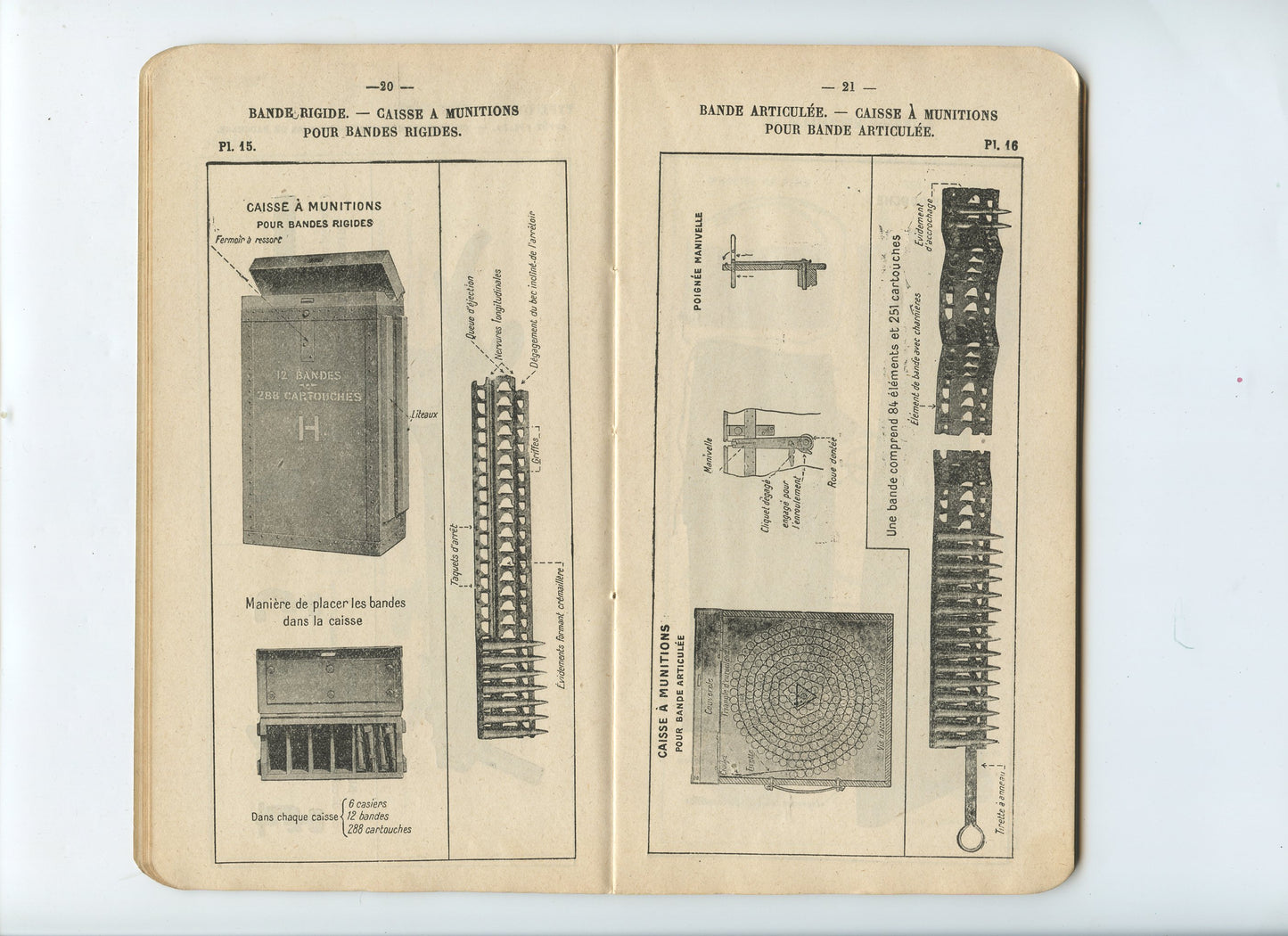 instruction des unités de mitrailleuses, planches Hotchkiss