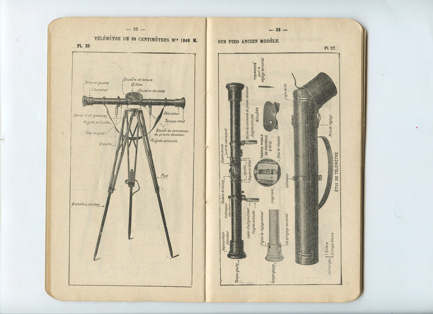 instruction des unités de mitrailleuses, planches Hotchkiss