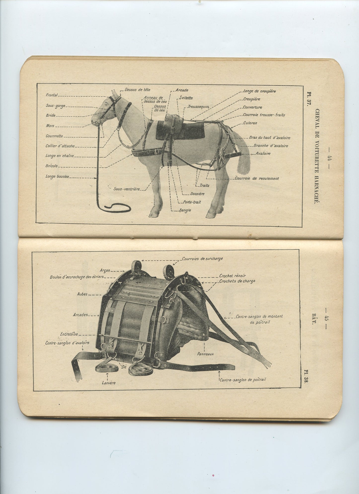 instruction des unités de mitrailleuses, planches Hotchkiss