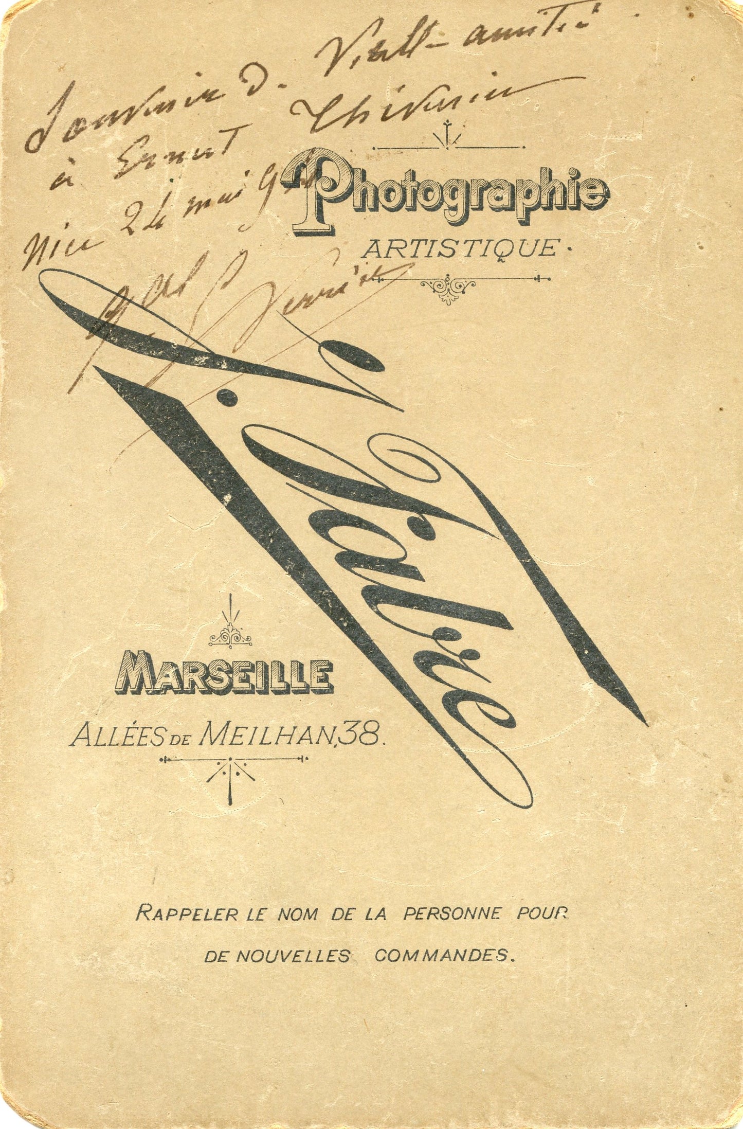 grande photo cartonnée d'un général III° république commandeur de la Légion d'honneur 16,5 x 10,5 cm