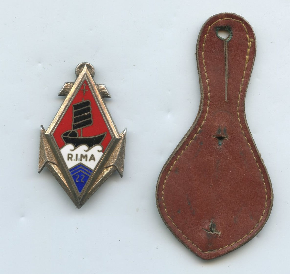 insigne du 22°RIMa coloniale en argent