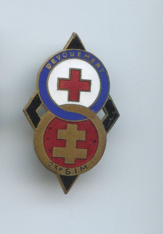 insigne 23° section d'infirmiers militaires 1939-40