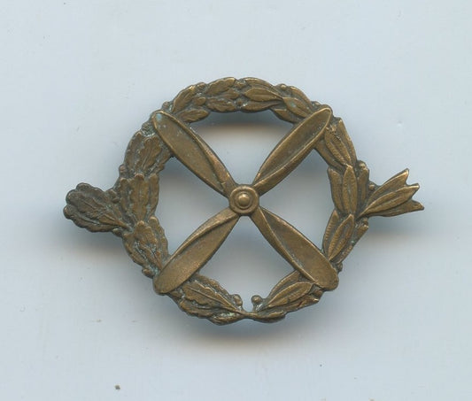 insigne de béret en bronze des aérostiers années 30 43x29mm