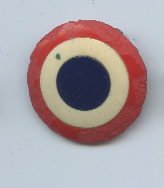 broche en plastique bleu blanc rouge 30mm libération