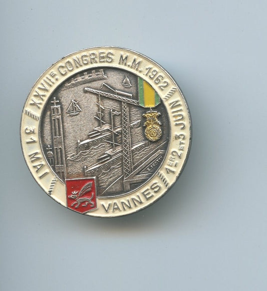 insigne du congrès des médaillés militaires Vannes 1962