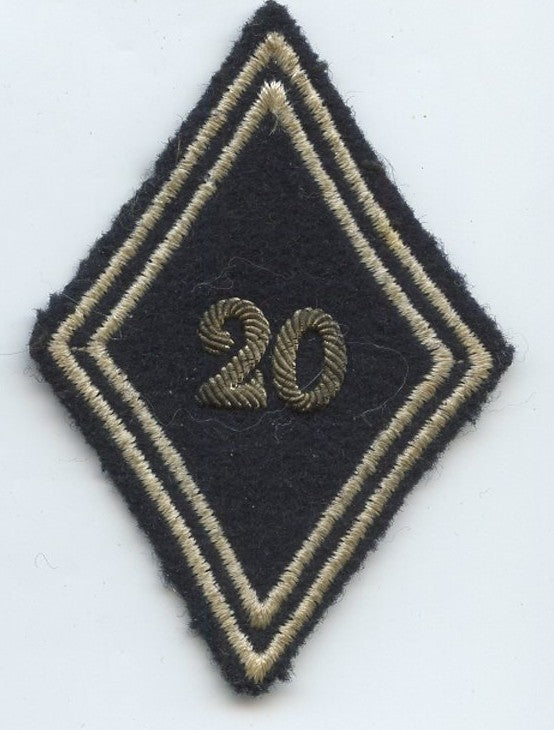 losange modèle 45 20° dragons en cannetille époque Algérie