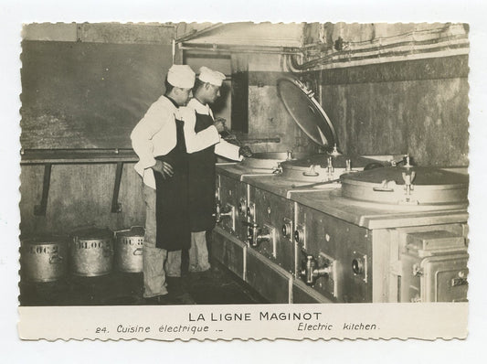 carte postale ligne Maginot la cuisine electrique 15 x 10,5 cm