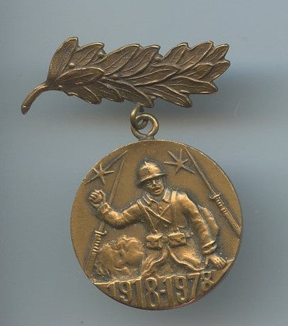 médaille et diplôme de l'ARAC 60ème anniversaire 1918, poilu du Lot et Garonne