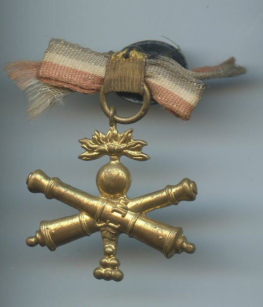 médaille d'une amicale d'anciens artilleurs début 1900
