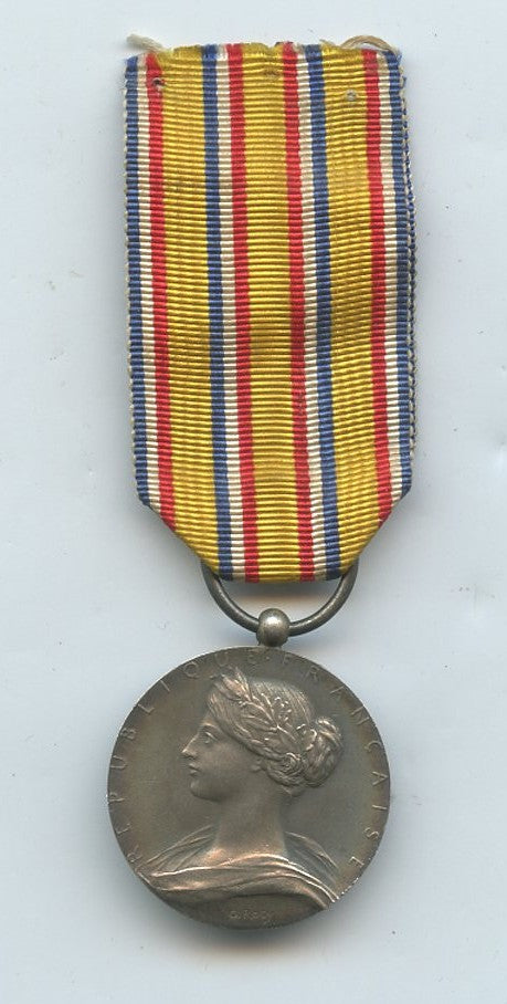 Médaille des pompiers en argent 1900