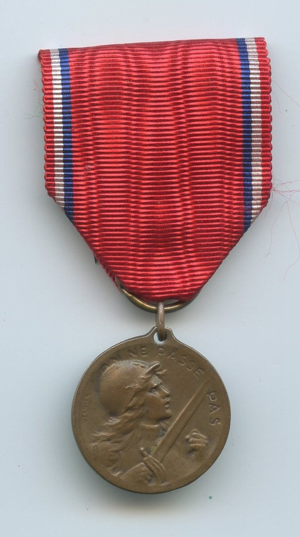 médaille de Verdun modèle Vernier à anneaux