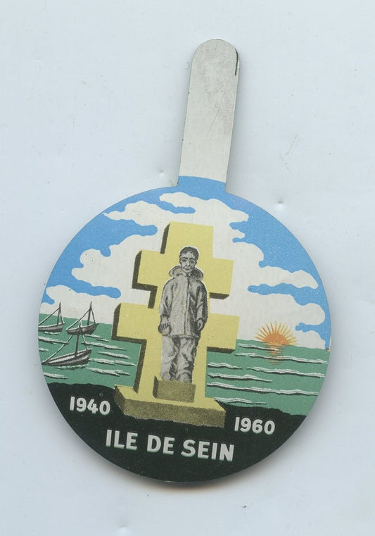 plaque en alu peint Ile de Sein France Libre ordre de la libération 1940-60 45mm