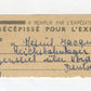 récépissé de colis pour travailleur Français du STO en Allemagne 1944 2