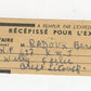 récépissé de colis pour travailleur Français du STO en Ukraine 1944