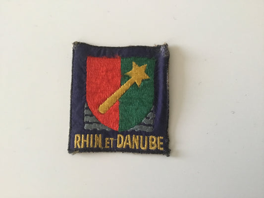 1939-1945 ; écusson de bras 1ere armée française brodé