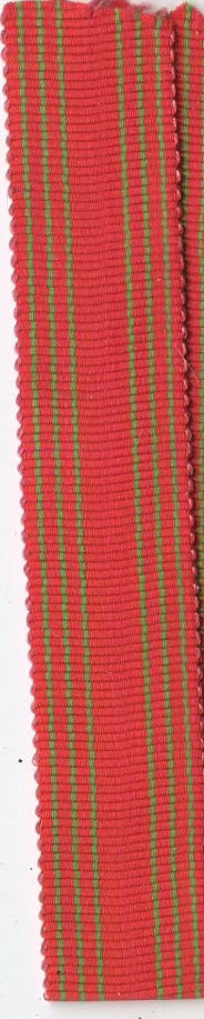 Belgique : Ruban réduction croix de guerre 39-45 14 mm, 10 cm de long