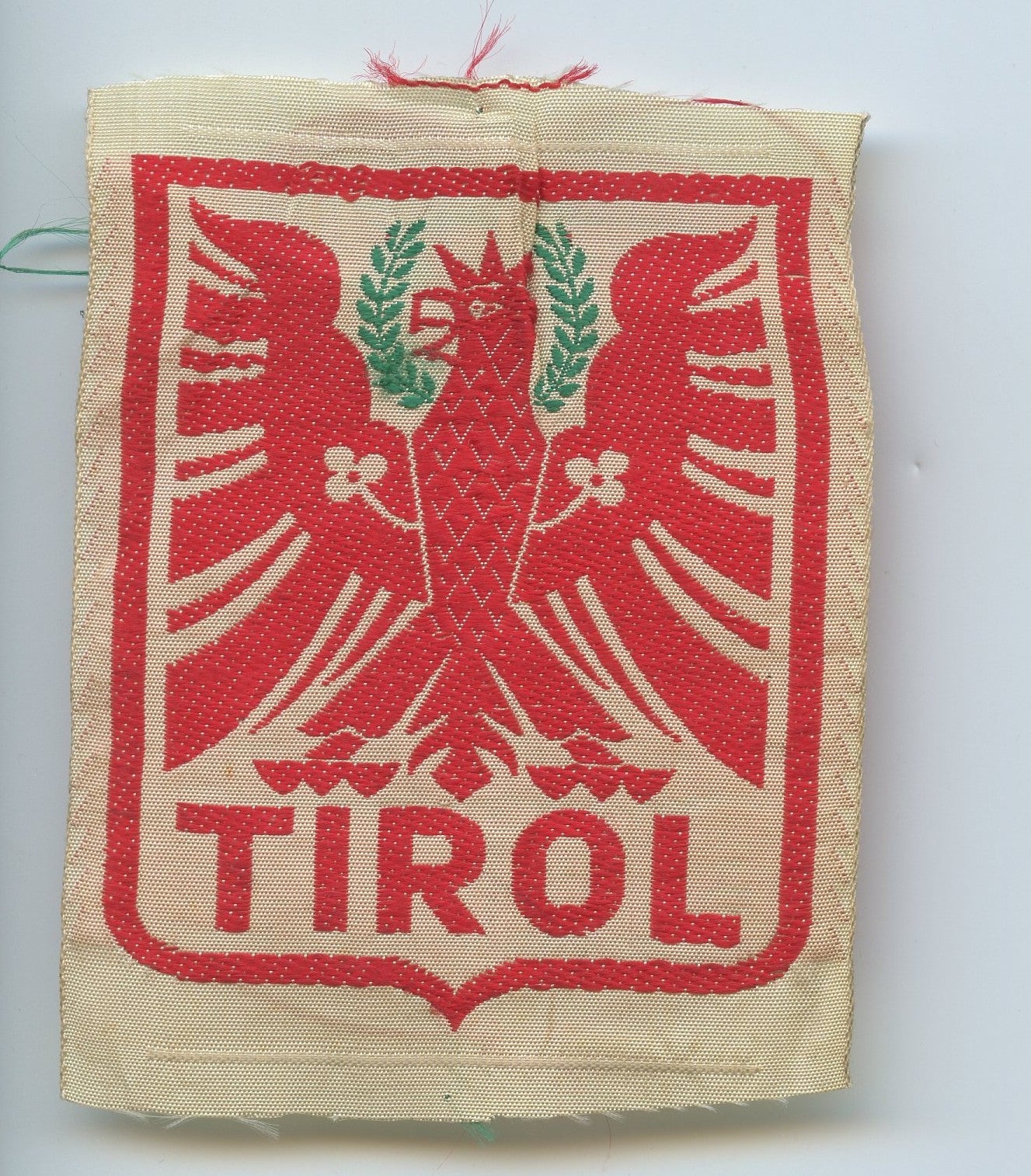 insigne tissu de bras Tirol troupes d'occupation en Autriche, chasseurs, troupes de montagne