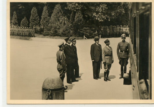 1939-1945 : carte postale allemande signature de l'armistice Rethondes