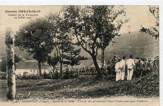 1914-1918 : CPA prisonniers allemands combats de la Fontenelle Vosges juillet 1915