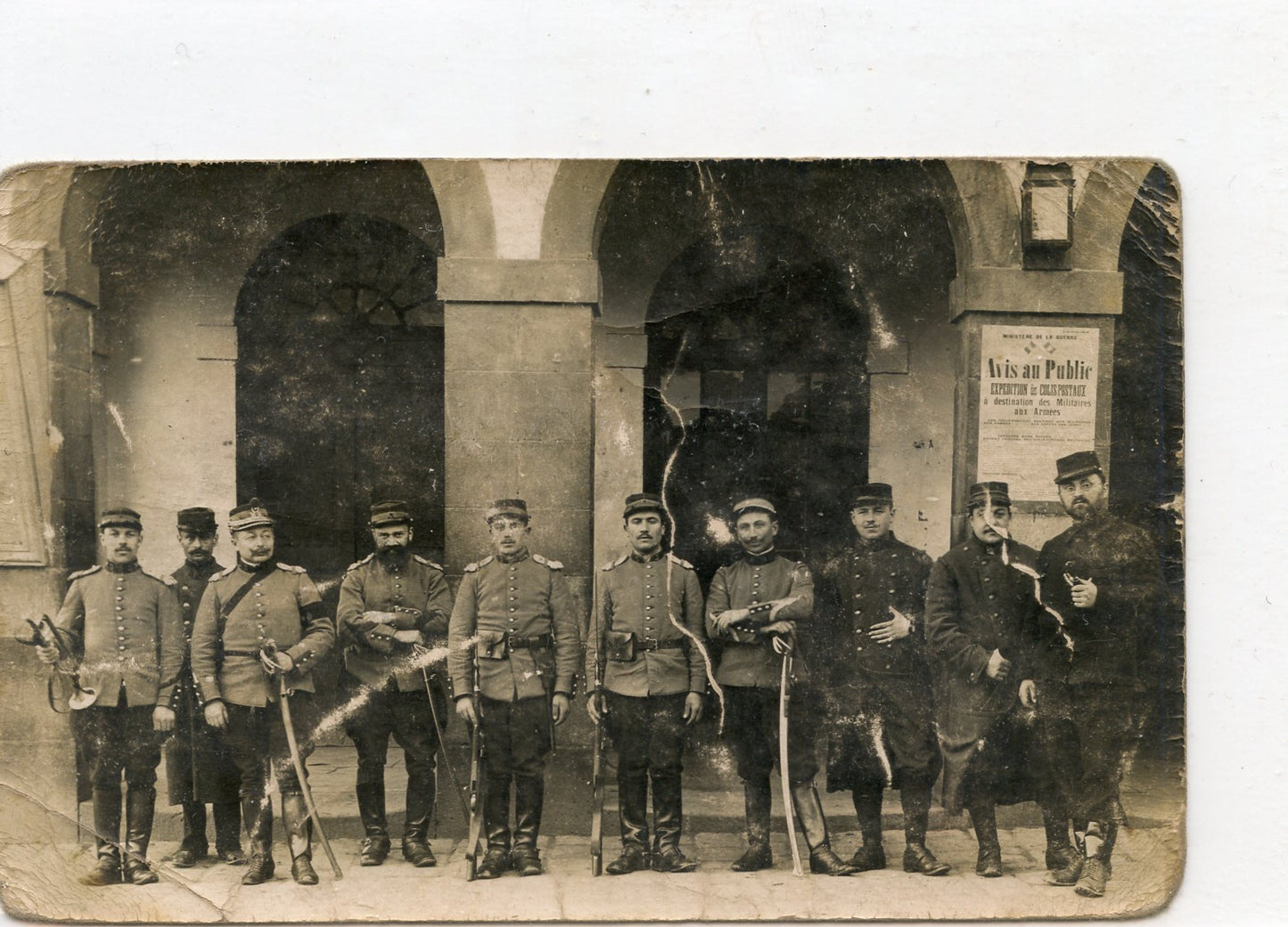 1914-1918 : carte photo chasseurs à cheval francais, affiche