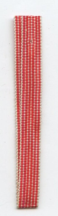 Ruban réduction médaille d'Italie 1859, 6 mm, 8 cm de long