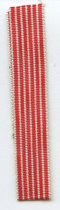 Ruban réduction médaille d'Italie 1859, 10 mm, 8 cm de long