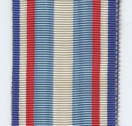 Ruban médaille commémorative française de Corée, 37 mm, 13 cm de long