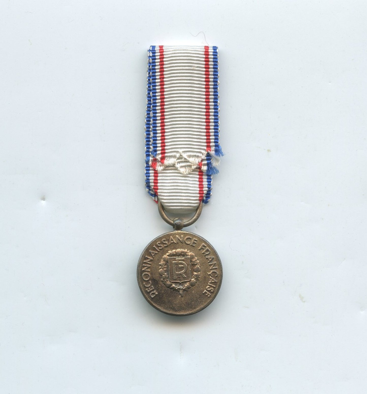 France : réduction médaille de la reconnaissance française argentée 2° type 15mm