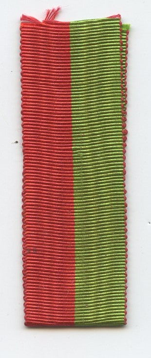 France : Ruban réduction vert et rouge  18 mm, 10 cm de long